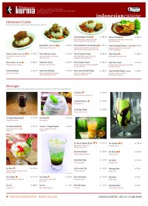 Menu Indonesian Food RMKURNIA